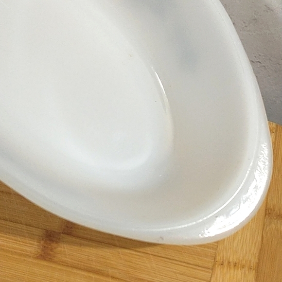 VINTAGE Glasbake Blue Onion pattern oval Casserole Dish 1 qt - Picture 7 of 8